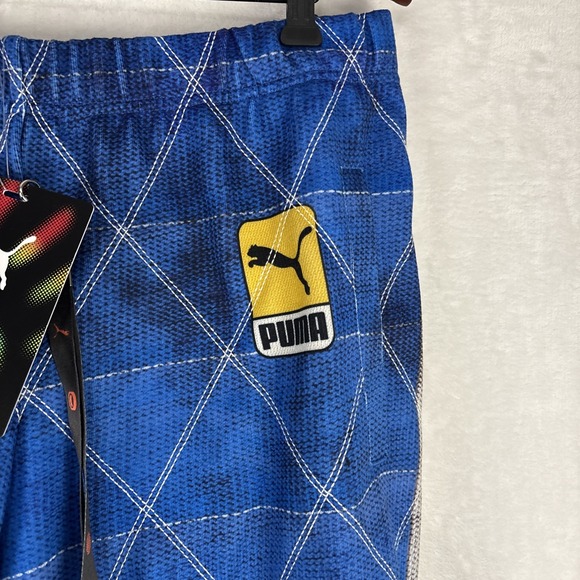 Puma x ASAP Rocky Quilted Sweatpants Clyde Royal Blue Men's Sz XL 631123-01 $175 - Picture 6 of 10